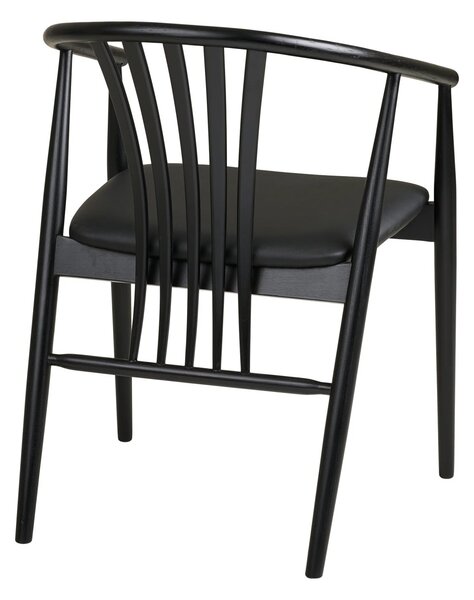 Scaun dining Agustin, Negru, 54x57x78 cm