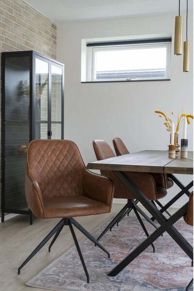 Scaun de dining rotativ Harbo, Maro, 62x56x89 cm