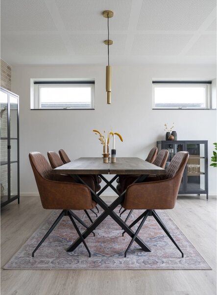 Scaun de dining rotativ Harbo, Maro, 62x56x89 cm