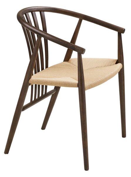 Scaun dining Agustin, Gri, 52.5x57x78 cm
