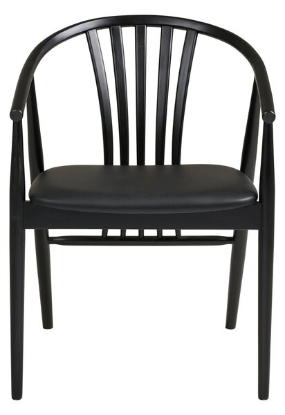 Scaun dining Agustin, Negru, 54x57x78 cm