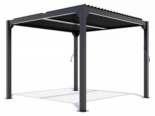 Pergolă bioclimatică din aluminiu cu lamele 4 x 4 M