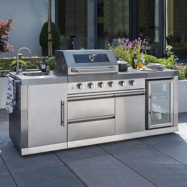 Bucătărie de grădină cu grill și frigider Avenberg TRINITY