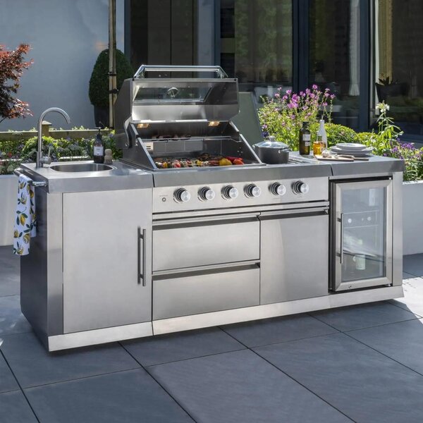 Bucătărie de grădină cu grill și frigider Avenberg TRINITY