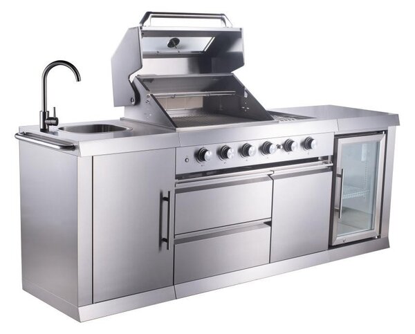 Bucătărie de grădină cu grill și frigider Avenberg TRINITY