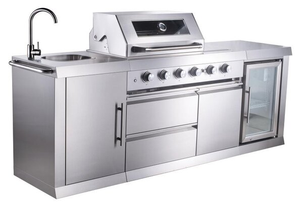 Bucătărie de grădină cu grill și frigider Avenberg TRINITY