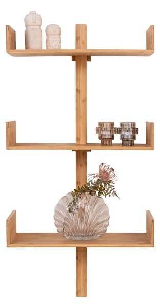 Raft de perete Villa, Natural , 25x50x102 cm
