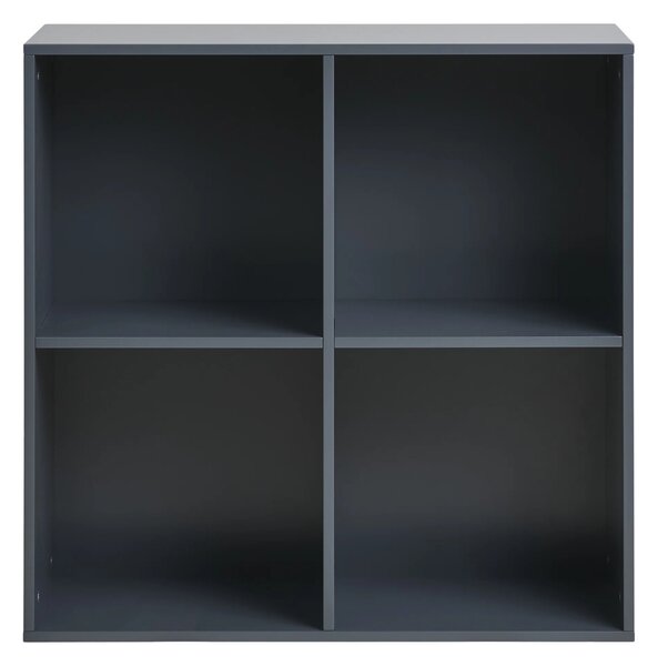 Raft de perete Horne, Gri inchis, 30x69x69 cm