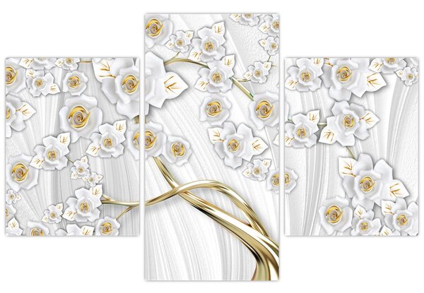Tablou - Copac cu decor auriu (90x60 cm)