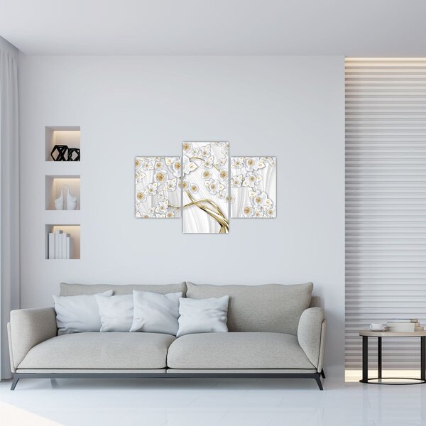 Tablou - Copac cu decor auriu (90x60 cm)