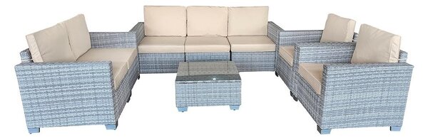 Set mobilier de grădină Avenberg DORADA gri/bej