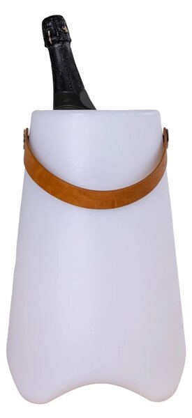 Racitor vin cu LED Bristol, Alb, 25x25x37.5 cm