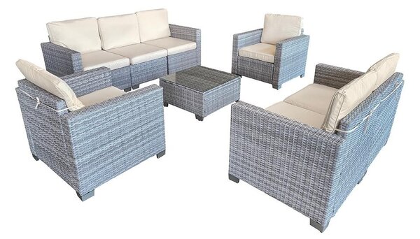 Set mobilier de grădină Avenberg DORADA gri/gri