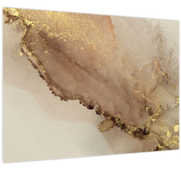 Tablou - Sclipici auriu (70x50 cm)