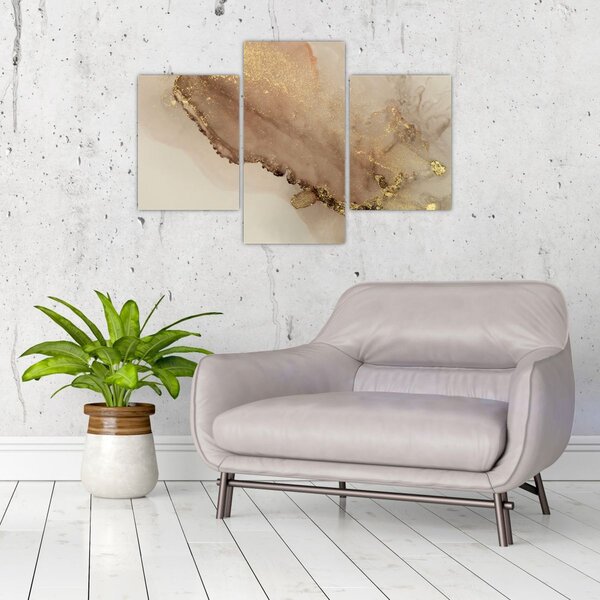 Tablou - Sclipici auriu (90x60 cm)