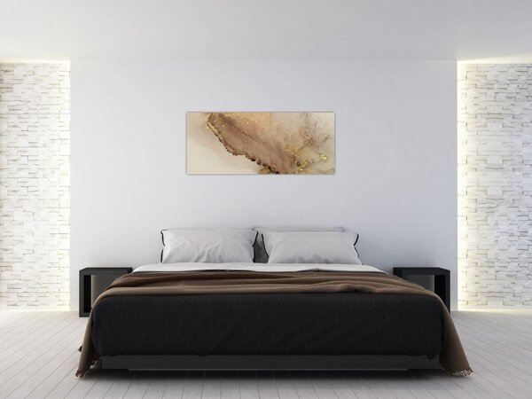 Tablou - Sclipici auriu (120x50 cm)
