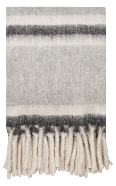 Pled decorativ Carmel, Gri, 170x130 cm