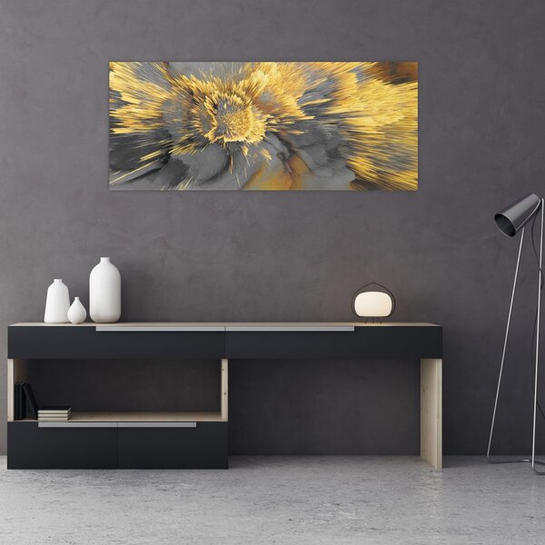 Tablou - Expansiunea aurului (120x50 cm)