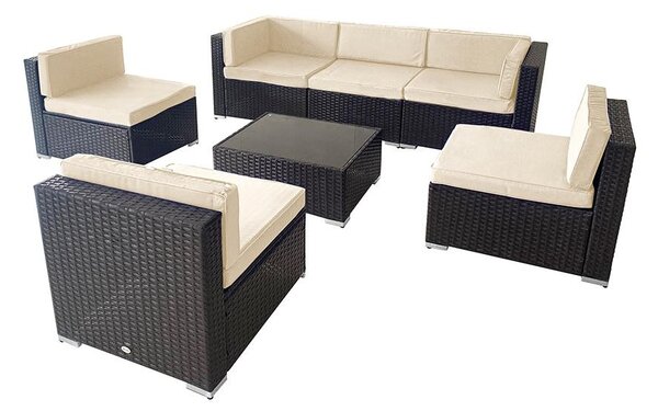 Set mobilier de grădină colțar Avenberg CASA