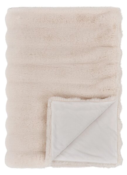 Pled decorativ Galena, Alb, 180x130x1 cm