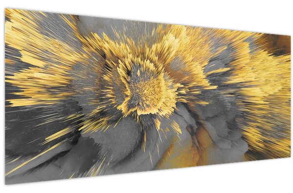 Tablou - Expansiunea aurului (120x50 cm)