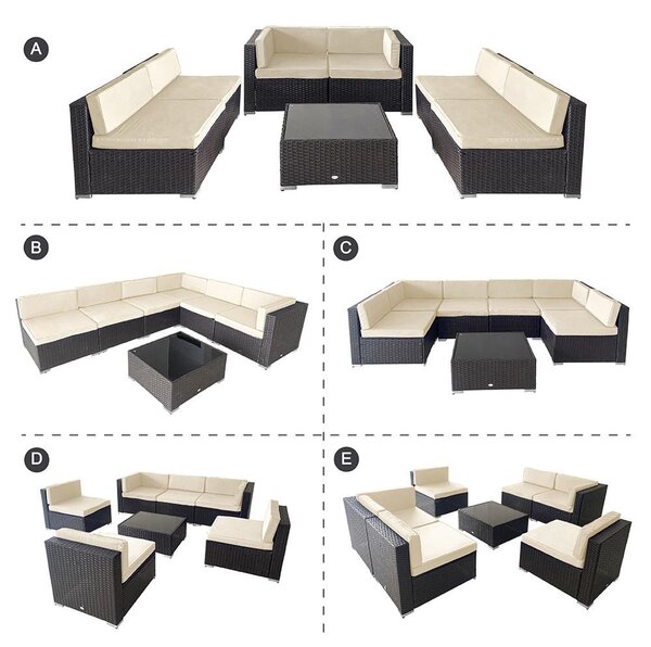 Set mobilier de grădină colțar Avenberg CASA