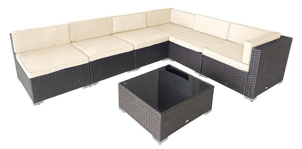 Set mobilier de grădină colțar Avenberg CASA