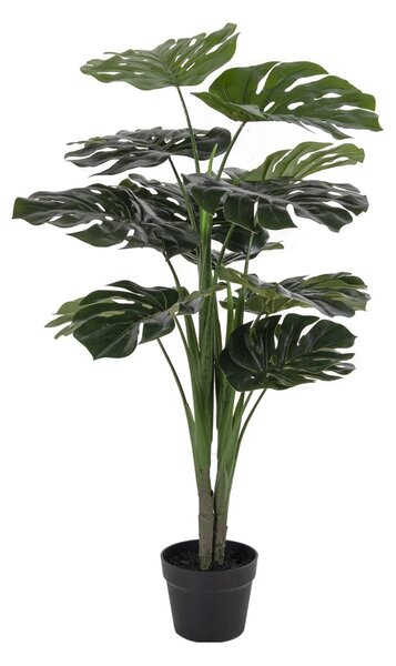 Planta artificiala decorativa Monstera Deliciosa Monstera, Verde, 50x50x90 cm