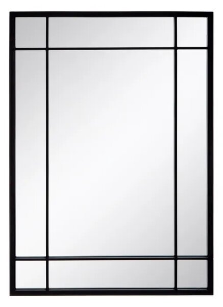 Oglinda dreptunghiulara neagra din metal 52,5x75 cm Ted