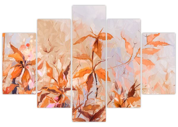Tablou - Flori pictate (150x105 cm)