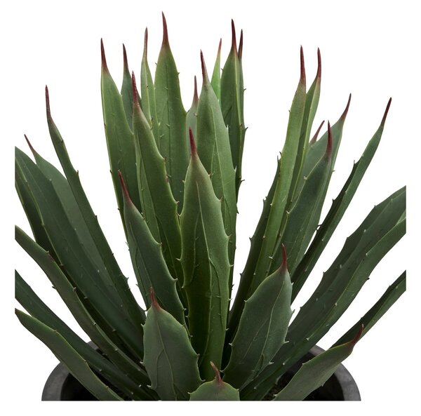 Planta artificiala decorativa Agava Agave, Gri, 32x31x41 cm