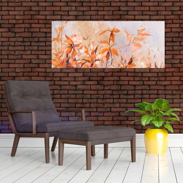 Tablou - Flori pictate (120x50 cm)