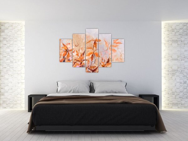 Tablou - Flori pictate (150x105 cm)