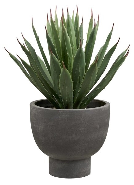 Planta artificiala decorativa Agava Agave, Gri, 32x31x41 cm