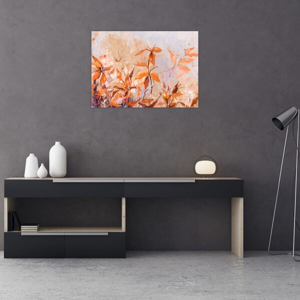 Tablou - Flori pictate (70x50 cm)