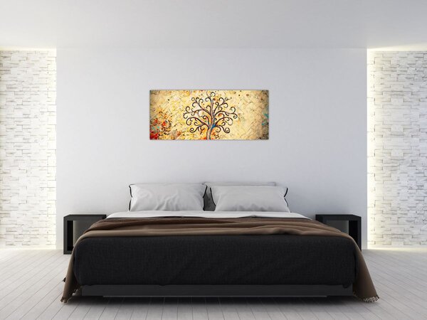 Tablou - Copacul vieții mozaic (120x50 cm)