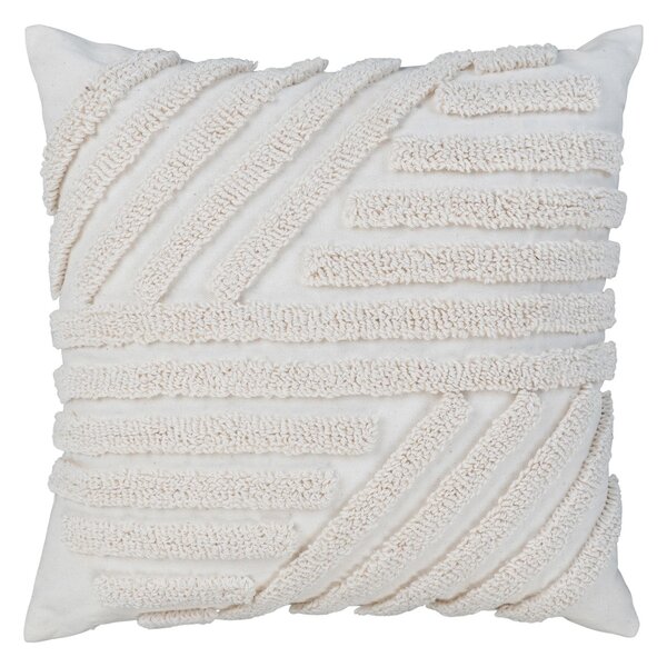 Perna decorativa Albany, Alb, 45x45 cm