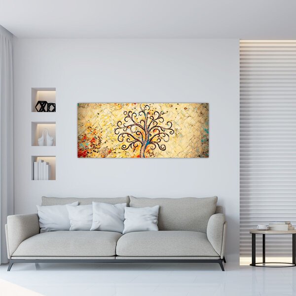 Tablou - Copacul vieții mozaic (120x50 cm)