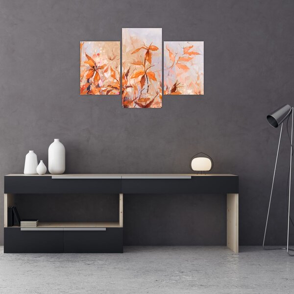 Tablou - Flori pictate (90x60 cm)