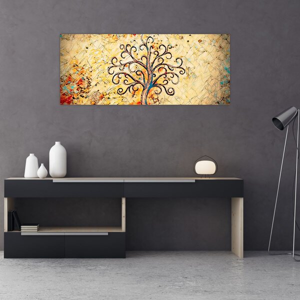 Tablou - Copacul vieții mozaic (120x50 cm)