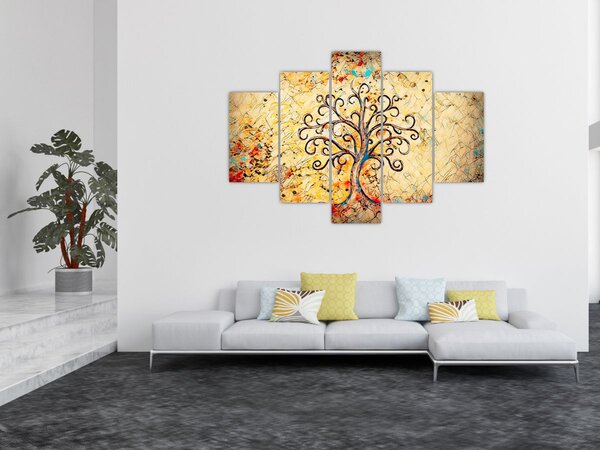 Tablou - Copacul vieții mozaic (150x105 cm)