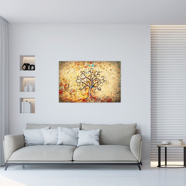 Tablou - Copacul vieții mozaic (90x60 cm)
