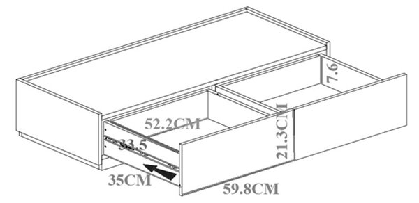 Bufet - Comodă Living Sonlen, stejar, 120x40x72 cm