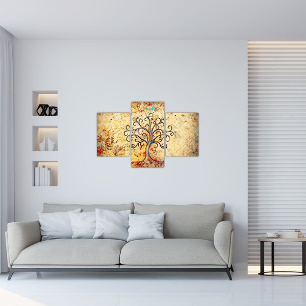 Tablou - Copacul vieții mozaic (90x60 cm)