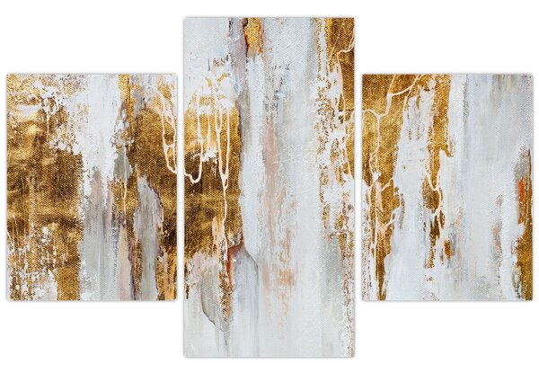 Tablou - Abstract auriu (90x60 cm)