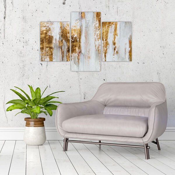 Tablou - Abstract auriu (90x60 cm)