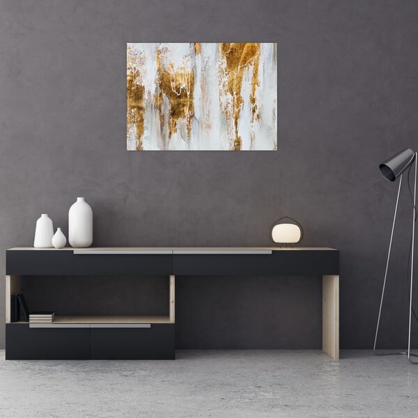 Tablou - Abstract auriu (70x50 cm)