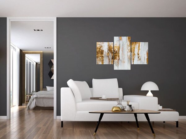 Tablou - Abstract auriu (90x60 cm)