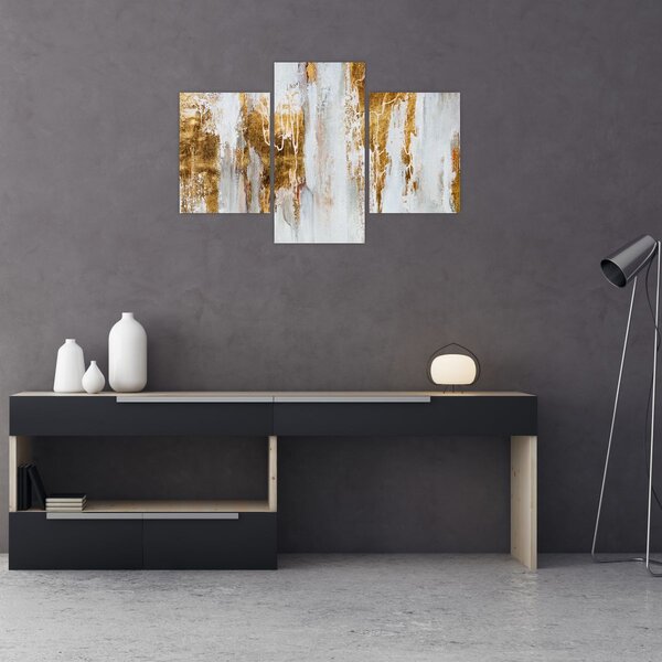 Tablou - Abstract auriu (90x60 cm)