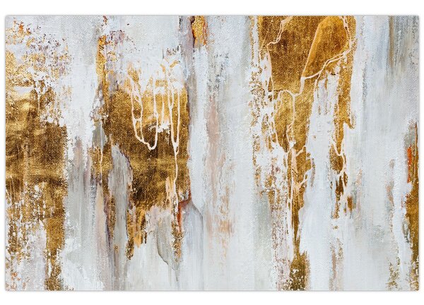 Tablou - Abstract auriu (90x60 cm)